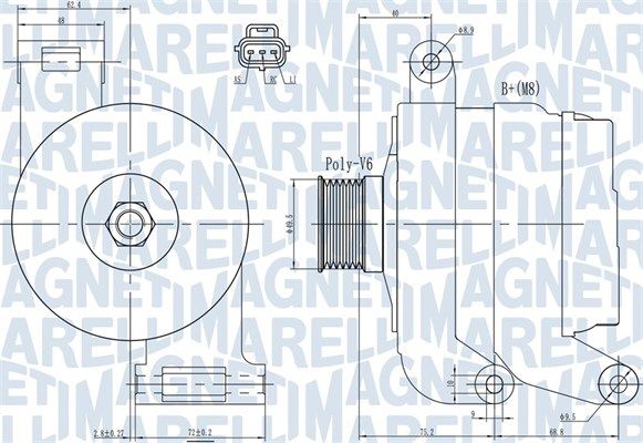 MAGNETI MARELLI Laturi 063731931010